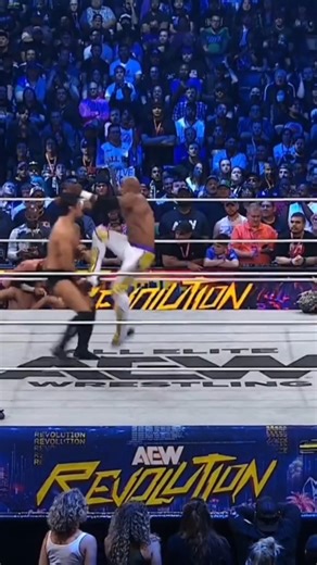 Scorpio Sky - Double Knee Facebreaker (AEW Revolution 2026) #scorpiosky #aewrevolution #codebreaker