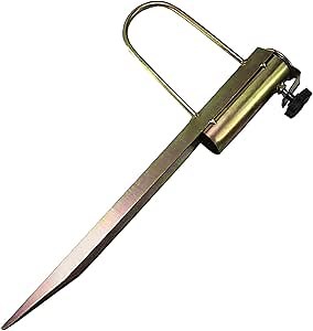 AMMSUN Beach Umbrella Sand Anchor, Heavy Duty Metal Beach Umbrellas Holder Stands Grass Auger with Carry Bag One Size Fits Most for Flag Fishing Rod Ideal for Use in Soil Sands (Grass)