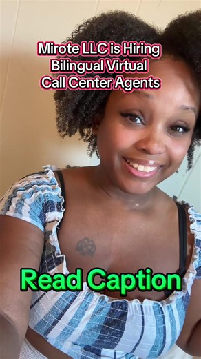Mirote LLC is now hiring more bilingual@Virtual call center agents 🥳 if you’ve been looking for a work from home job then we may be the one for you! Mirote LLC is a virtual call center that delivers amazing customer service for enterprise and mid market clients across industries like Healthcare, logistics, and utilities. The roles we currently have to offer are 100% remote and phone based. We are looking to hire amazing work from home agents to answer phone calls and deliver amazing customer se