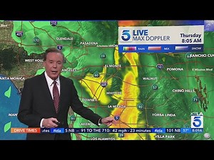 More rain hits the Los Angeles area, and another storm on the way