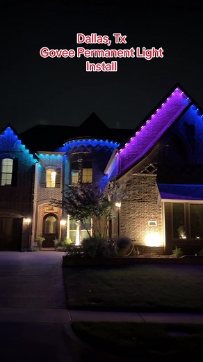Dallas,Tx-Govee permanent light installation. YouTube subs install. 2nd install of our road trip. @Govee #goveelights #goveergbic #goveeinstalls #diwalilights #lightoverdarkness #jbsdiytv #jbsholidayandchristmaslighting #fyp #dallastx #diy #howto #smallbusiness