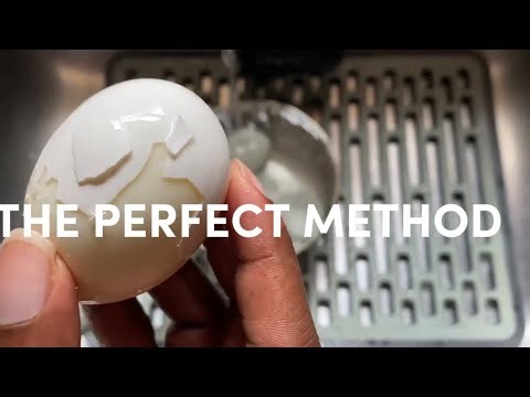 THE PERFECT METHOD| Removing the shell from a hard boil egg | breakfast VLOG #6🥚ASMR