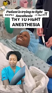 Patient trying to fight the anesthesia 😂 #education #america #anesthesiology | Dr.Mispereth Laguerre
