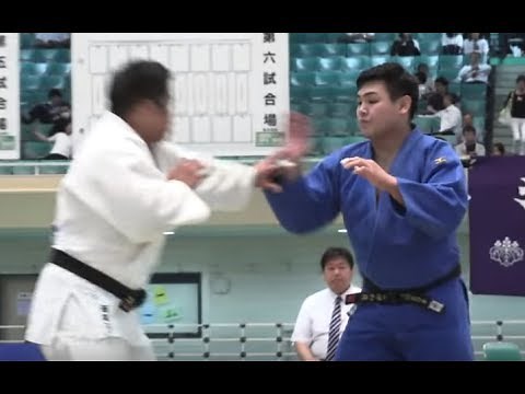 佐藤和哉 × 西尾徹 (100kg超 準決勝) H29全日本学生柔道体重別