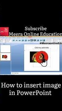 Powerpoint add/insert Image by Meera Online Education.Change image #PowerPoint #image #insert