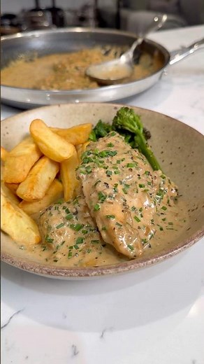 Creamy Peppercorn Chicken 😍 #recipe