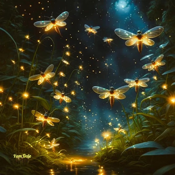 Sparkling Fireflies. | Pam's Gifs and Videos