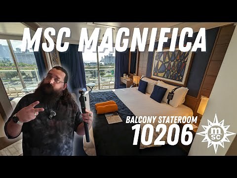 MSC Magnifica Balcony Stateroom Tour 2023