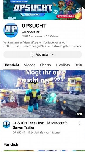 mögt ihr minecraft op sucht.net????