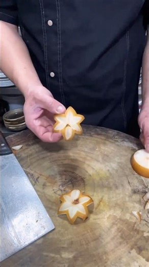 Simple Apple Garnish Swirl to Decorate#Fruit Cutting Desgin Skills#Knife Skills#