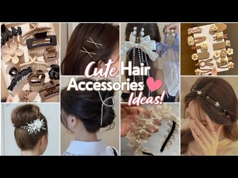 Cute Korean Hair Accessories Ideas Every Girl Should Have 🎀✨ | Aesthetic Hair Clips & Bows 💖