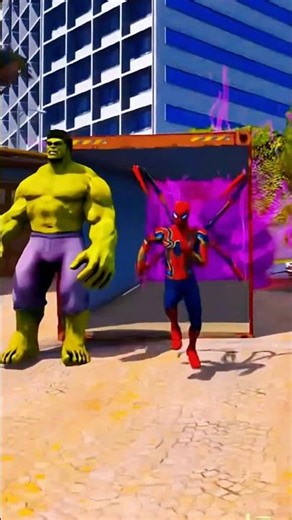 hulk or spiderman er bow cole gese🤣 #gta5 #gta #shorts #shortvideo