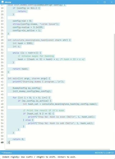 elecxzy: Interactive Indent (indent-rigidly)