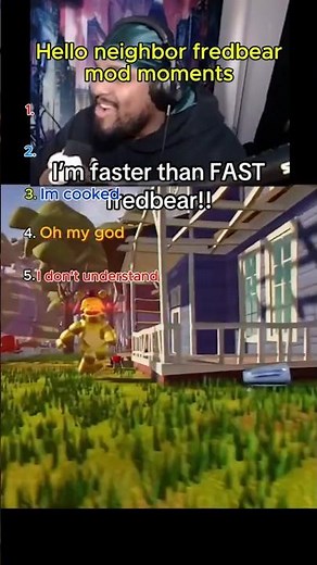 Hello neighbor fredbear moments (part 8)