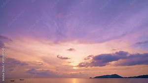 Timelapse of clouds in the sky beautiful light of nature scenery in sunrise or sunset time 4K Time lapse footage