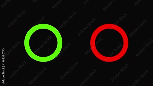 Animated yes or no icon on terns parent background. Tick or check mark and cross mark signs icon animation. False and true, right and wrong 4k video.