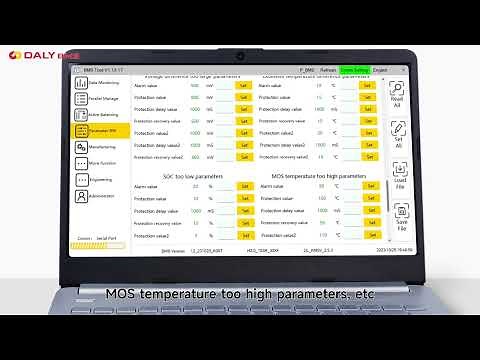 DALY PC software operation tutorial