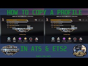 COPY A PROFILE IN ATS OR ETS2 still working 1.49+ 2024