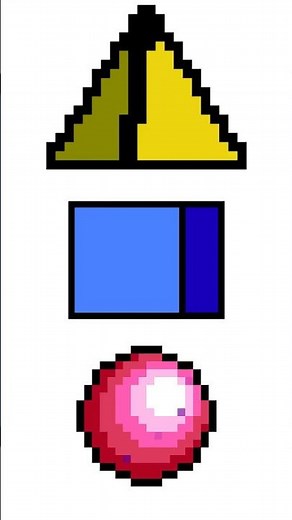 Shapez #animation #cartoon #music #ball #pyramid #cube