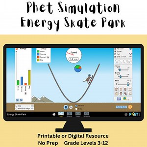 Energy Skate Park Phet Simulation (Guided Lab) Printable + Digital