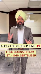2.9K views · 15 reactions | We’re coming to Mohali with our FREE SEMINARS starting September 1, 2022. Drop by and apply for study in Canada! #Mohali #Mohaliconsultants #immigrationconsultant #canadastudypermit #studyvisacanada #canadastudy #studyincanada #studyabroad #canadastudentvisa #canadainternationalstudents #canadaimmigration #bramptonimmigration #toronto #ontario #brampton #bramptonstudents | Brampton Immigration Consultancy | Facebook