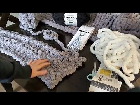 How to add different colours or patterns to a Big Knit Blanket
