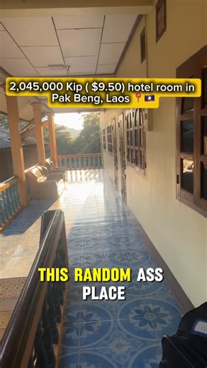 Sean Izaki | Shower was making beeping sounds all night 😭 would you stay here ? #laos #travel #slowboat | Instagram