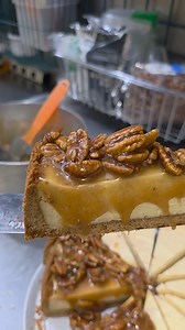 DO NOT MISS this Pecan Pie Cheesecake. Grab a slice today or pre-order a whole one for your Thanksgiving gathering. | Old Colony Smokehouse
