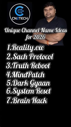 Unique Channel Name Ideas for 2026 #viralvideo #channelname #techfacts