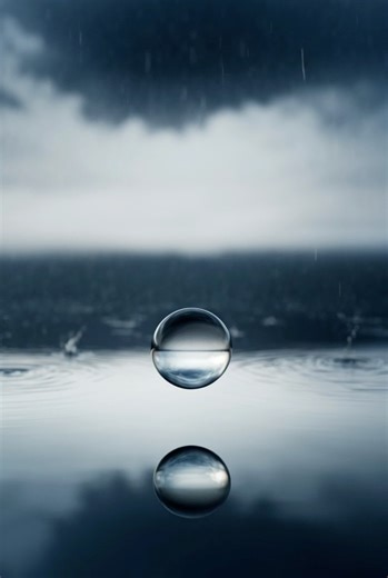 The Moment a Raindrop Hits Water in Ultra Slow Motion 🌧️💧