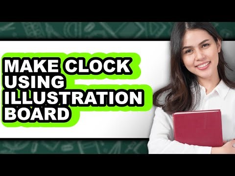 How To Make Clock Using Illustration Board - Step By Step