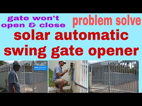 How to fix solar automatic swing gate opener DIY