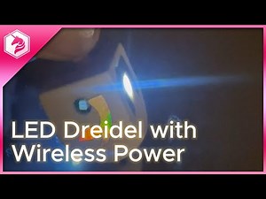 DIY LED Dreidel with Wireless power: no batteries required! Tutorial #adafruit