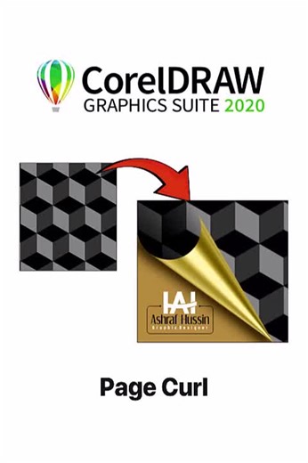 Page Curl Effects in CorelDRAW Tutorial