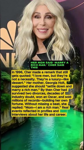 Cher’s Unforgettable Reply: “I Am a Rich Man”