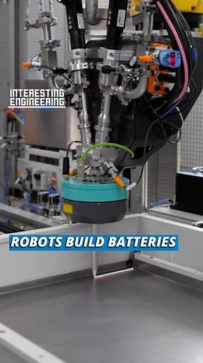 33K views · 203 reactions | In our world, e-mobility solutions require batteries. Robots manufacture these batteries with precision. | Interesting Engineering | Facebook