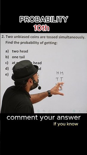 Coin flipping probability class 10 #class10 #probabilityclass10 #maths #class8th