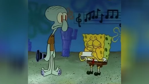 SpongeBob Playing The Paper | Know Your Meme