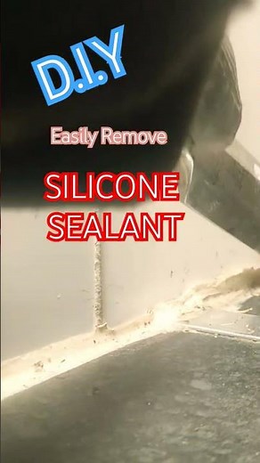 How to easily remove silicone sealant from any surface, tutorial #SiliconeSealant #D.I.Y.TUTORIAL