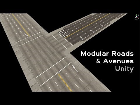 Modular Roads & Avenues - Unity