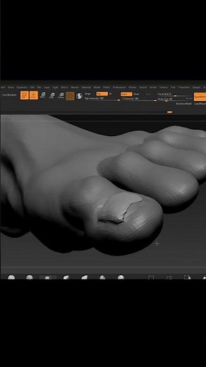ZBrush Foot Sculpting Practice