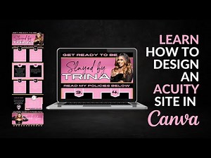 How to | Design an Acuity Site Using Canva | Tutorial