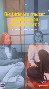 The Ultimate Student Accommodation Checklist: Part 2 Your uni accommodation should be YOUR space!  This checklist isn't just about the basics; it's about finding a place that fits your lifestyle. #StudentCom #student #StudentLife #unilife #studenthousing #podcast #StudentLiving #yugo | Student.com | Facebook