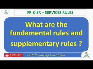 what are fundamental rules and supplementary rules