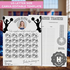 Cheer Fundraising Form, Cheer Black Out My Board Fundraiser, Cheerleading Team Fundraiser Flyer, Cheer Sponsor My Season, Cheer Donation - Etsy