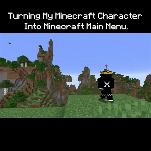 Turning My Minecraft Character Into Minecraft Main Menu #minecraft #viral #shaders #edit #trending