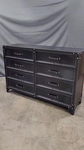 The GrandView Steel Dresser. #steelfurniture #bedroomfurniture #bedroomdresser | Modern Industrial Furniture