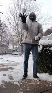 first snow of the season. #movementactivities #jugglinglife #kcjugglingclub