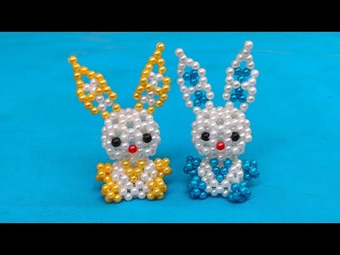 How to Make Beaded Rabbit | Beads Animal Tutorial | Cute Little bunny Making with beads | DIY Craft