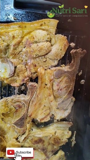 Almuerzo saludable Chuletas Asadas #recetascaseras #comidasaludable